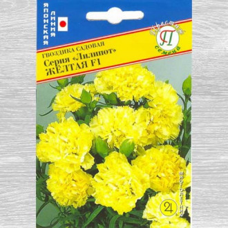 Гвоздика садовая Лилипот желтая F1 изображение 1