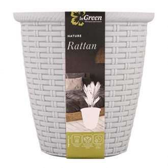 Кашпо Rattan 3 л с внутренним горшком 1,5 л Утренний туман изображение 17