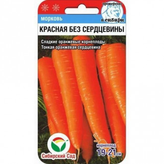 Морковь Красная без сердцевины Сибирский сад изображение 5