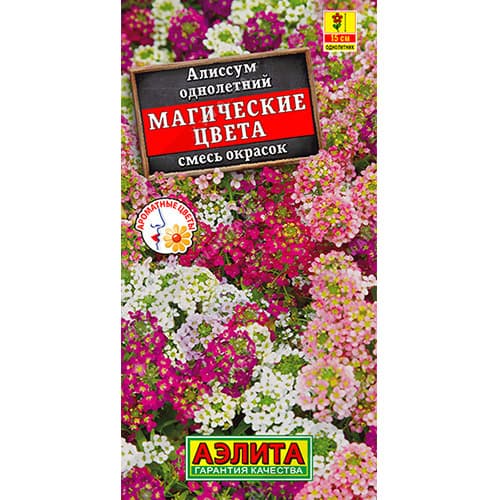 Алиссум Магические цвета, смесь окрасок Аэлита артикул фото 1 Алиссум Магические цвета, смесь окрасок Аэлита изображение 1 артикул 98818