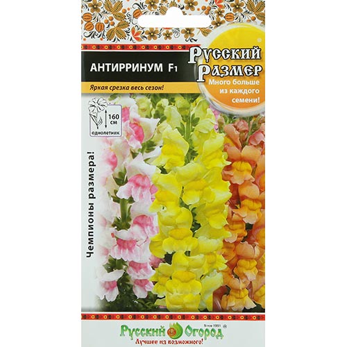 Антирринум (львиный зев) Русский Размер F1, смесь окрасок НК изображение 1 артикул 92415