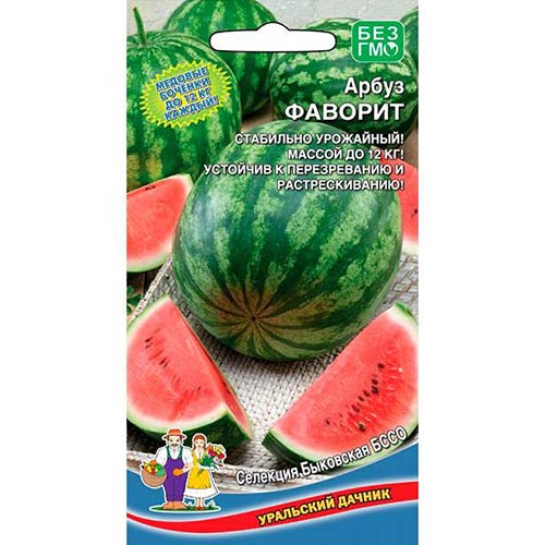 Арбуз Фаворит Уральский дачник изображение 1 артикул 94447
