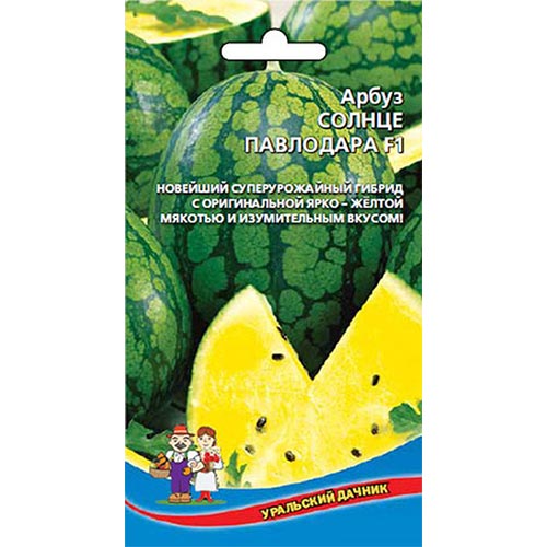 Арбуз Солнце Павлодара F1 Уральский дачник изображение 1 артикул 94445