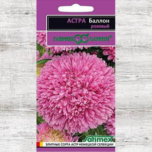 Астра Баллон розовый Гавриш артикул фото 1 Астра Баллон розовый Гавриш изображение 1 артикул 73777