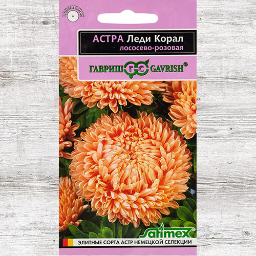 Астра Леди Корал лососево-розовая Гавриш изображение 1 артикул 82311