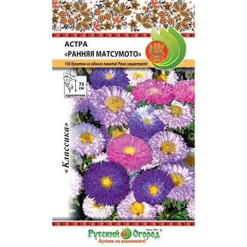 Астра Ранняя Матсумото, смесь окрасок НК изображение 1 артикул 92433