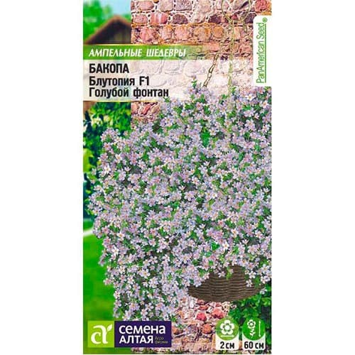 Бакопа Блютопия Голубой фонтан F1 Семена Алтая изображение 1 артикул 94127
