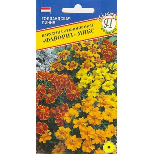 Бархатцы Фаворит, смесь окрасок Престиж изображение 1 артикул 81310