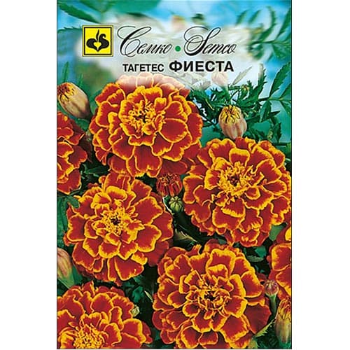 Бархатцы Фиеста, смесь окрасок Семко изображение 1 артикул 94296