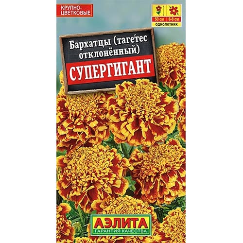 Бархатцы отклоненные Супергигант Аэлита артикул фото 1 Бархатцы отклоненные Супергигант Аэлита изображение 1 артикул 40297