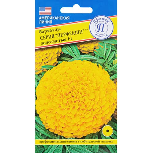 Бархатцы Перфекшн золотистые F1 Престиж артикул фото 1 Бархатцы Перфекшн золотистые F1 Престиж изображение 1 артикул 73622