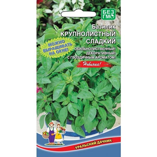 Базилик крупнолистный Сладкий Уральский дачник изображение 1 артикул 94457