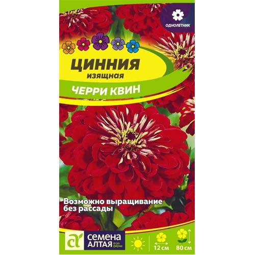 Цинния Черри Квин Семена Алтая артикул фото 1 Цинния Черри Квин Семена Алтая изображение 1 артикул 81825