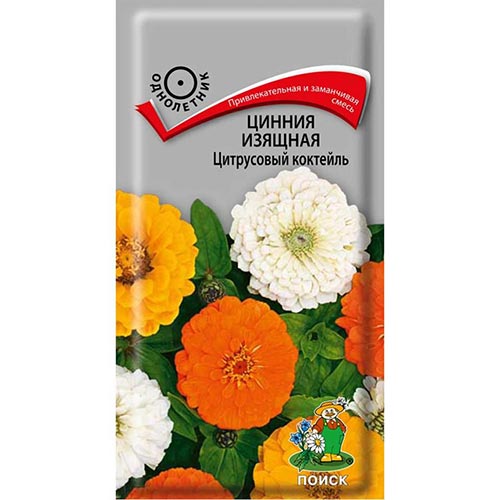 Цинния Цитрусовый коктейль Поиск изображение 1 артикул 93164