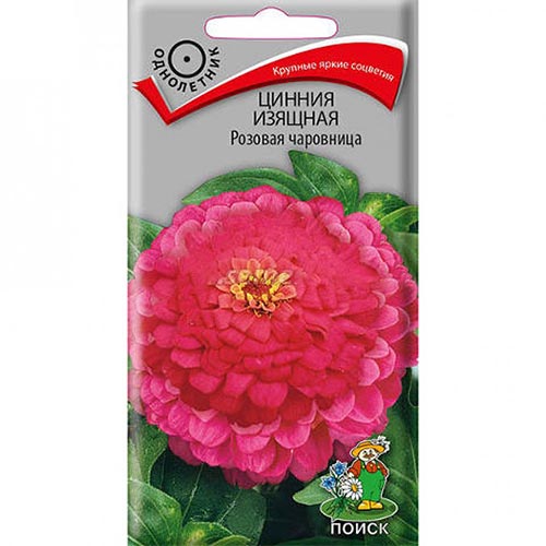 Цинния Розовая чаровница Поиск изображение 1 артикул 93162