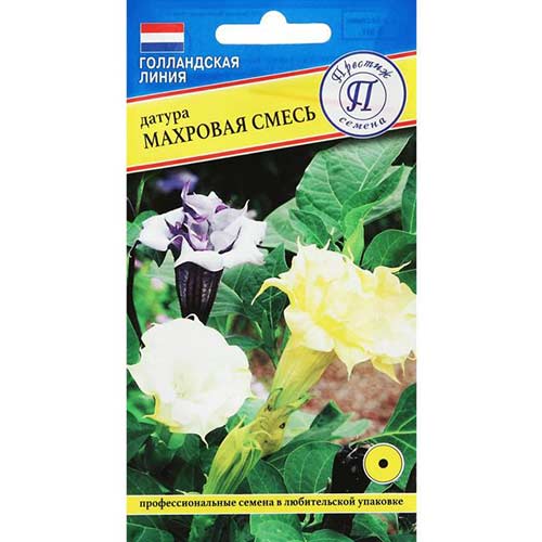 Дурман (датура) махровая, смесь окрасок Престиж Престиж артикул фото 1 Дурман (датура) махровая, смесь окрасок Престиж Престиж изображение 1 артикул 71444