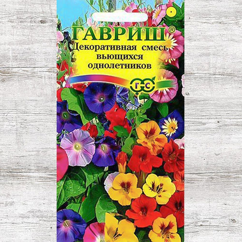 Декоративная смесь Вьющихся однолетников, смесь окрасок Гавриш изображение 1 артикул 65949
