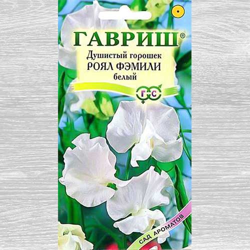 Горошек душистый Роял Фэмили белый Гавриш артикул фото 1 Горошек душистый Роял Фэмили белый Гавриш изображение 1 артикул 82373