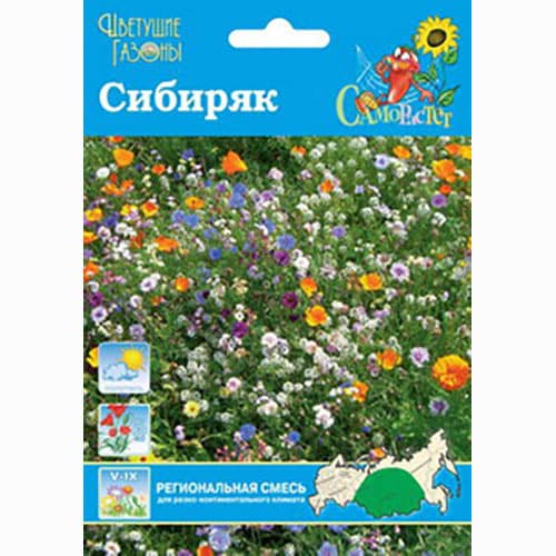 Газон цветущий Сибиряк, смесь окрасок Русский огород НК изображение 1 артикул 66187