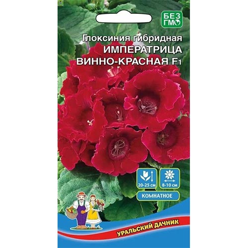 Глоксиния Императрица Винно-красная F1 Уральский дачник изображение 1 артикул 94786
