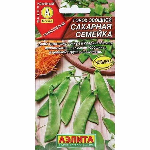 Горох овощной Сахарная семейка Аэлита изображение 1 артикул 40031