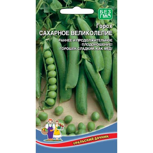 Горох Сахарное великолепие Уральский дачник артикул фото 1 Горох Сахарное великолепие Уральский дачник изображение 1 артикул 74153