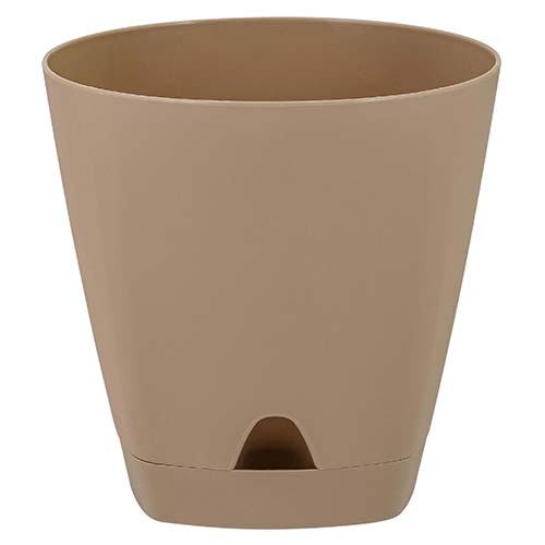 Горшок для цветов AMSTERDAM с прикорневым поливом Молочный шоколад 2,5 л изображение 1 артикул 85278
