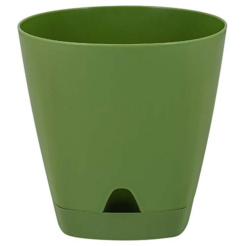 Горшок для цветов AMSTERDAM с прикорневым поливом Оливковый 2,5 л изображение 1 артикул 85279