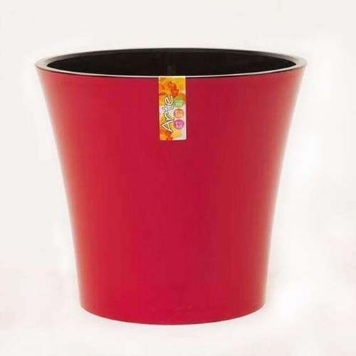 Горшок для цветов Арте с системой автополива и контролем уровня воды Красный-черный 2 л изображение 1 артикул 85302