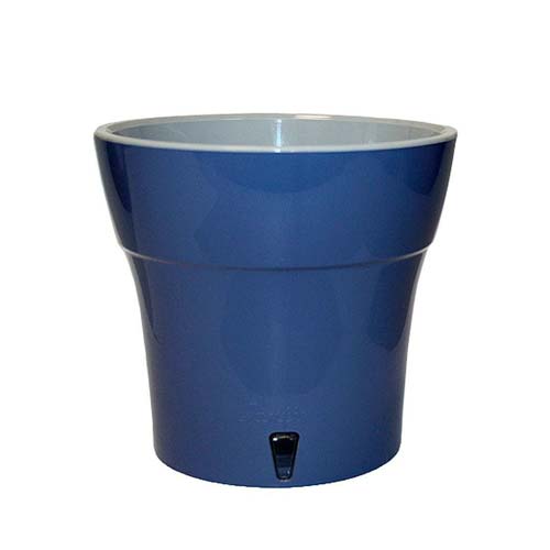 Горшок для цветов Дали с системой автополива и контролем уровня воды дымчатый синий-серый 2,1 л изображение 1 артикул 85311