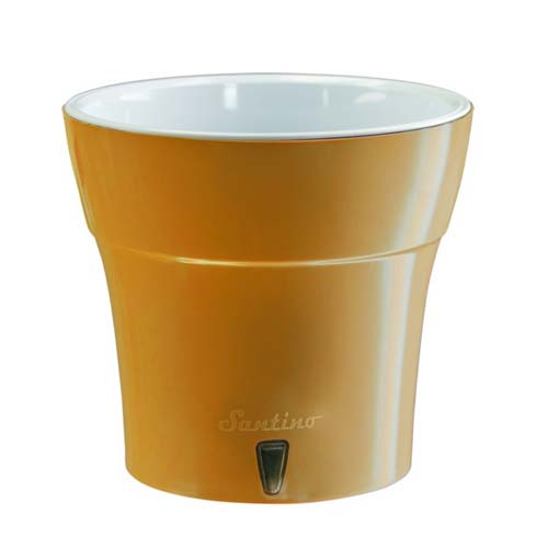 Горшок для цветов Дали с системой автополива и контролем уровня воды карамель-белый 2,1 л изображение 1 артикул 85309