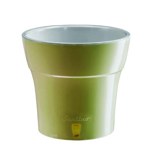 Горшок для цветов Дали с системой автополива и контролем уровня воды оливковый-серый 2,1 л изображение 1 артикул 85308