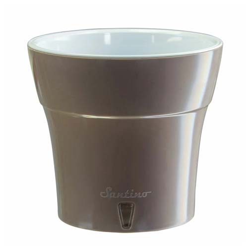 Горшок для цветов Дали с системой автополива и контролем уровня воды шаде-белый 2,1 л изображение 1 артикул 85312