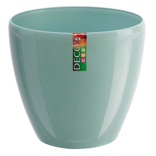 Горшок для цветов Деко Твин с системой базового автополива Нефрит 2,5 л изображение 1 артикул 85291