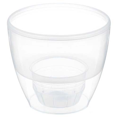 Горшок для цветов Деко Твин с системой базового автополива Прозрачный 2,5 л изображение 1 артикул 85288