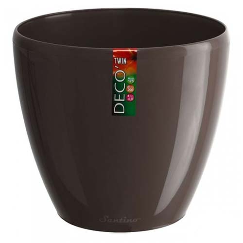 Горшок для цветов Деко Твин с системой базового автополива Шаде 2,5 л изображение 1 артикул 85294