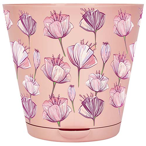 Горшок для цветов Easy Grow D 160 с прикорневым поливом Розовый сад изображение 2 артикул 85274