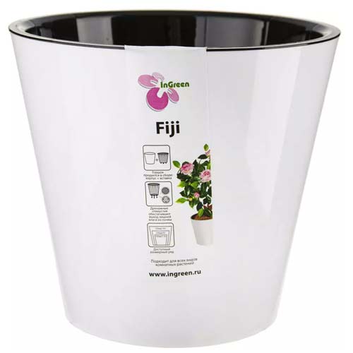 Горшок для цветов Фиджи Белый 1,6 л изображение 1 артикул 83354