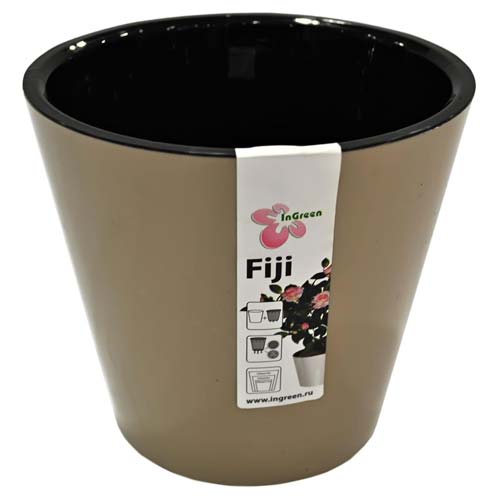 Горшок для цветов Фиджи Шоколадный 1,6 л изображение 1 артикул 85253