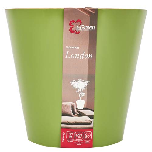 Горшок для цветов London Оливковый 3,3 л изображение 1 артикул 85236