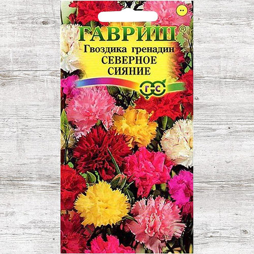 Гвоздика гренадин Северное сияние, смесь окрасок Гавриш артикул фото 1 Гвоздика гренадин Северное сияние, смесь окрасок Гавриш изображение 1 артикул 71170