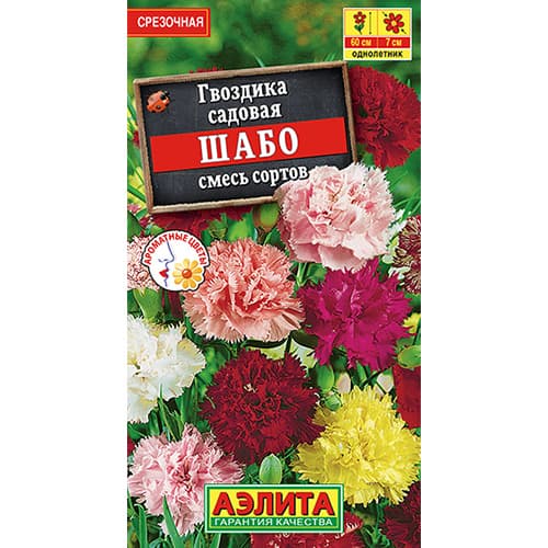 Гвоздика садовая Шабо, смесь окрасок Аэлита изображение 1 артикул 98924
