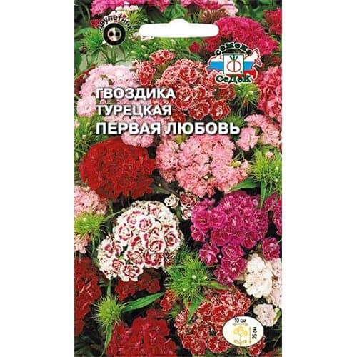 Гвоздика турецкая Первая любовь, смесь окрасок Седек изображение 1 артикул 93729