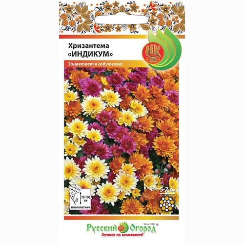 Хризантема индийская Индикум, смесь окрасок Русский огород НК изображение 1 артикул 92642