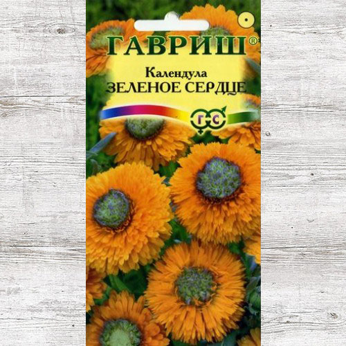 Календула Зеленое сердце Гавриш артикул фото 1 Календула Зеленое сердце Гавриш изображение 1 артикул 73848