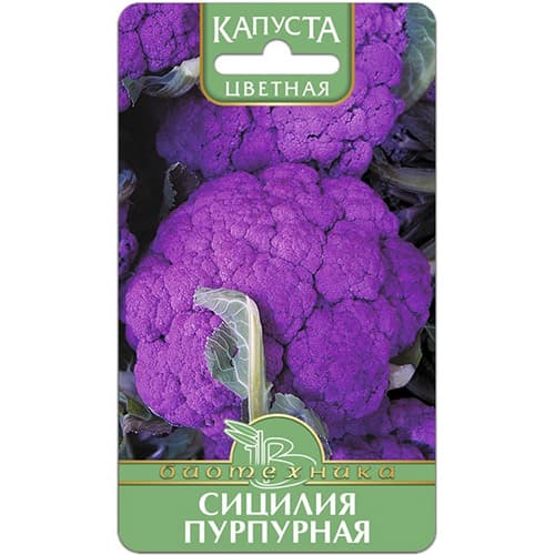 Капуста цветная Сицилия Пурпурная Биотехника изображение 1 артикул 97285