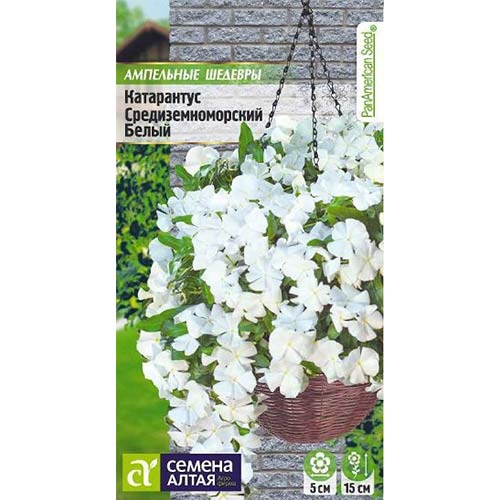 Катарантус Средиземноморский белый Семена Алтая изображение 1 артикул 78302