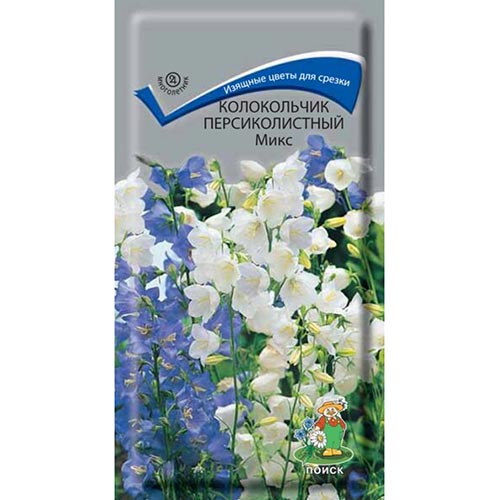 Колокольчик персиколистный, смесь окрасок Поиск изображение 1 артикул 93004