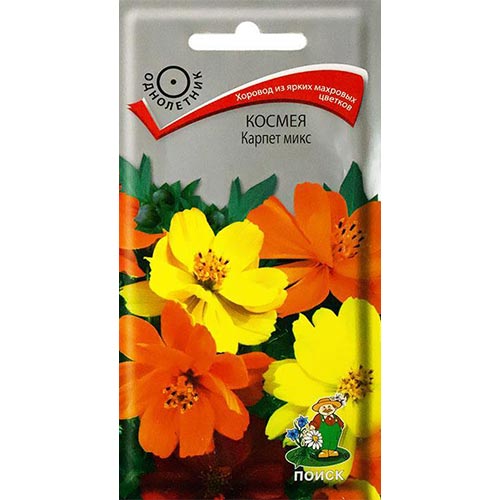 Космея Карпет, смесь окрасок Поиск изображение 1 артикул 93012