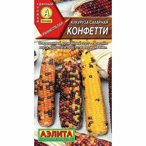 Кукуруза сахарная Конфетти Аэлита артикул фото 1 Кукуруза сахарная Конфетти Аэлита изображение 1 артикул 40073